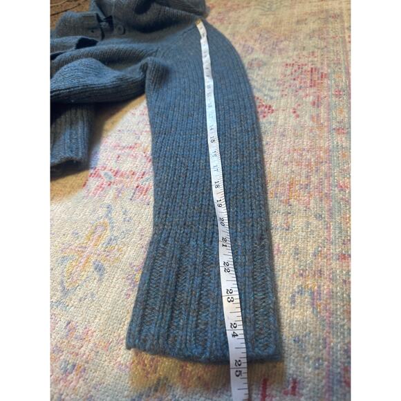 Eileen Fisher Wool Cashmere Blend Hooded Button Front Cardigan Medium - Picture 6 of 8